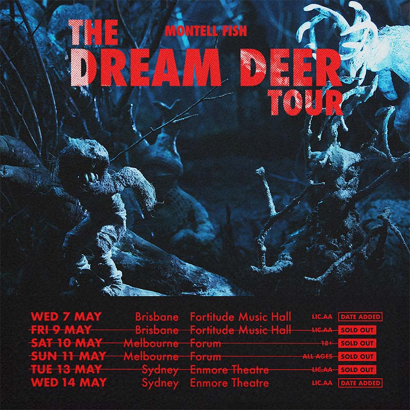 Montell Fish Australia Tour Poster 2025